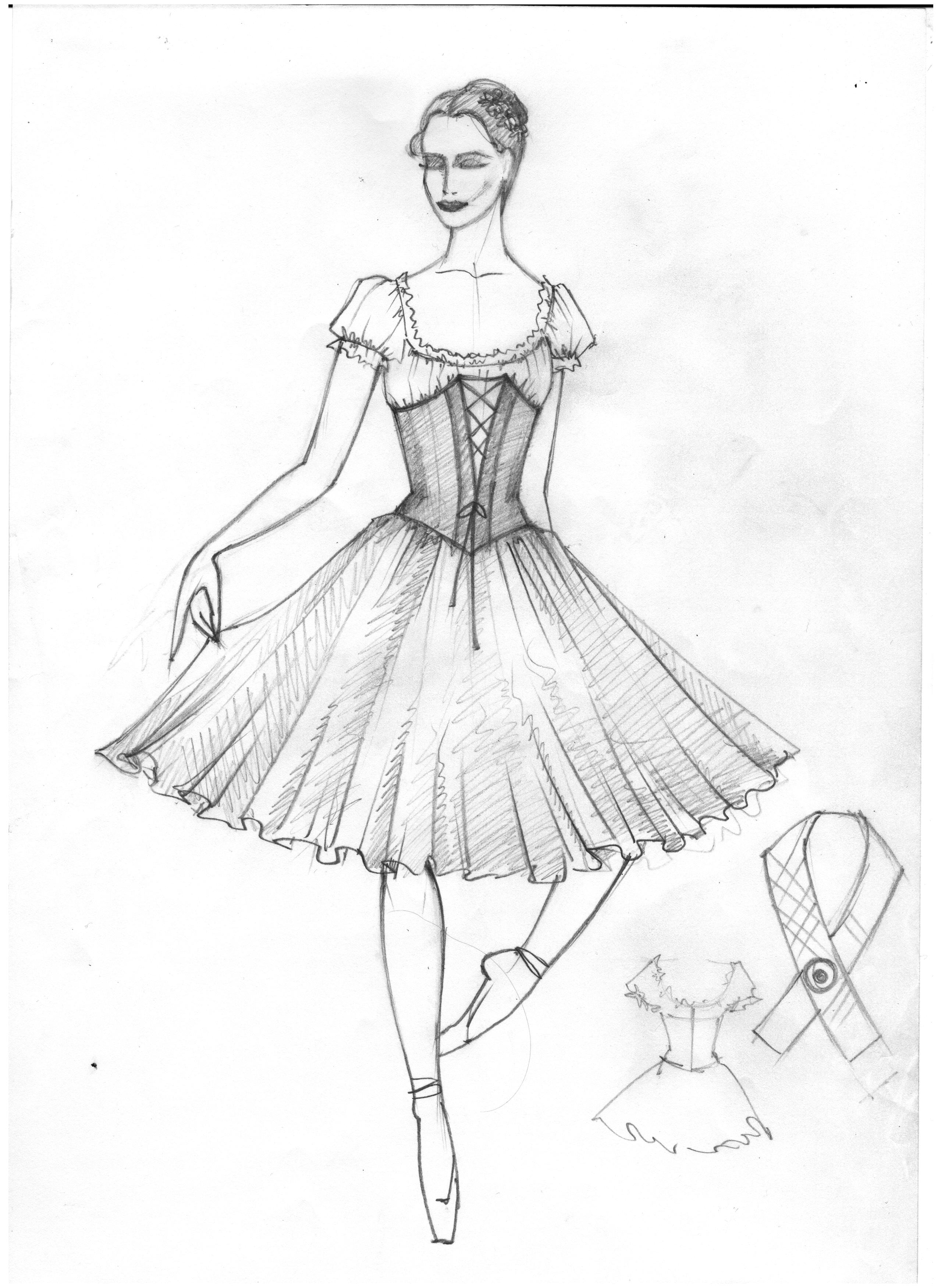 Ballet costumes, dancewear nutcracher , Sketches ballet dress